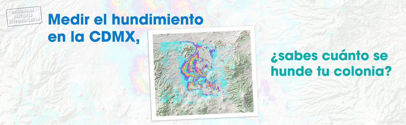 Cumulated subsidence maps of Mexico city